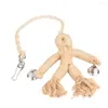 Otros suministros para pájaros Columpio para mascotas Juguete colgante Diseño humano Juguetes para masticar Pájaros Juego de cuerdas