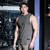 Débardeurs pour hommes débardeurs chemise gym vêtements de fitness gilet de couleur unie sans manches haut en coton débardeurs hommes musculation hombre homme vêtements 230509