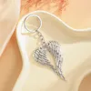 Keychain Angel Wings 67*42MM Pendants DIY Men Jewelry Car Key Chain Ring Holder Souvenir For Gift