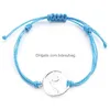 Charm Armbänder Neues Design 8 Farben Seil Welle Armband Set Silber vergoldet Fußkettchen Frauen Schmuck Sommer Accessoires Geschenke Drop Lieferung Dhbci