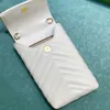 Cell Phone Crossbody Bags Mobile Bag Mini Women Handbag Purse Quilted Leather Chains Strap Unisex Shoulder Wallet Metal Letter Print Plain Hasp Hardware Detachable