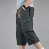 Shorts pour hommes été militaire longue longueur Cargo Shorts hommes décontracté coton multi poche culotte tactique armée pantalon pantacourt 230510