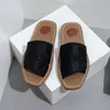 Slippers 2023 summer new fashion canvas flat sandals and slippers designer women's shoes flat beach women's slippers Y23