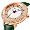 Orologi da polso Estate Donna Pieno strass Orologi di marca Austria Crystal Diamond Stone Orologio Lady Gift Dress Orologio da polso in vera pelleWristw