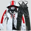 Trench da uomo Tuta da sci Giacca da snowboard da uomo Pantaloni Inverno Termico da esterno e pantaloni Parka antivento impermeabile