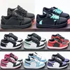 2023 Jumpman 1 Basketball Kid Shoes For Boys Girls Children Toddler Bred Sport Trainer Obsidian Youth Kids Athletic Outdoor Sneaker Size 24-35