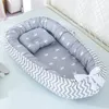 Bassinets wiegjes 85*50 cm baby nestbed met kussen baby peuter katoen wieg voor geboren draagbare wieg bassinet bumper 230510