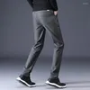 Pantaloni da uomo 2023 Primavera Stile Classico da Uomo Casual Business Moda Nero Grigio Elastico Regular Fit Pantaloni Abiti di Alta Qualità 699