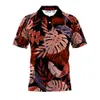 Heren PoloS Zomershirt Polyester Ademfortabel Comfortabele knoppen 3D HD Gedrukte Hawaiiaanse stijl Parentchild Clothing Tops 230510