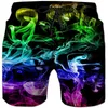 Heren shorts 3d printen strandschedel poker zwempak casual zwemmen