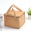 식기 세트 크래프트 종이 점심 가방 방수 절연 알루미늄 호일 열 상자 핸드백 직장 직원 학생 소풍 용기