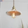 Pendant Lamps Nordic Copper Light Fixtures Dinning Living Room Vintage Ceramics Shade Hanging Lights Home Lighting