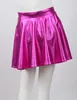 Gonne Bambini Ragazze Lucido Metallico Svasato Pieghettato A-Line Mini Skater Skort Dance Athletic Shiny High Elastic Waistband Scooter Skirt 230510