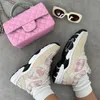 Designer luxe heren dames casual schoenen stof suède effect kalfsleer nylon Reflecterende sneakers fluweel gemengde vezels mode Klassieke topkwaliteit maat 35-40