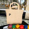 Tejido de paja bolsas de rafias pequeñas bolsas de moda para hombres diseñadores de verano de verano de la ciudad de la ciudad de la ciudad