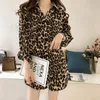 Womens Blouses Shirts Fashion Tops and Elegant Long Sleeve V neck Leopard Shirt Ladies Loose OL chemise femme blusa feminina Streetwear 230509