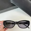 Cats Eye Acetate Frame Luxury Brand Designer Womens Small Frame Sexy Sunglasses Classic Havana Temple محفور SL 316 مع المربع الأصلي