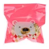 Gift Wrap 100Pcs Christmas Candy Cookie Self-Adhesive Bags Packaging Snack Baking Bag Year Xmas Supplies