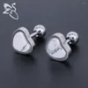 Boucles d'oreilles à tige romantique coeur résine oreille boucle d'oreille en acier inoxydable 316 Piercing Brincos pour femmes fille femme fête de mariage bijoux