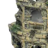 Decorazioni Colosseo Acquario Acquario Decorazione paesaggistica Casa d'epoca Resina Rifugio Allevamento di gamberetti Nascondere Caverna Rifugio