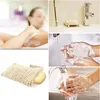 Brosses 15x sachets exfoliant Sac de savon à la main Sac de rangement de savon à la main