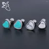 Boucles d'oreilles à tige romantique coeur résine oreille boucle d'oreille en acier inoxydable 316 Piercing Brincos pour femmes fille femme fête de mariage bijoux