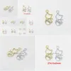 Charms 100Pcs/Lot Rhinestone Cute Cat Pendant 27X1M Gold Sier Plated Good For Craft Jewelry Making Drop Delivery Findings Components Dhqz6