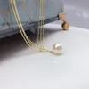 Pendant Necklaces Luxury Multilayer Chain Necklace For Women Simulated Pearl Cute Butterfly Neck Girl Wedding Jewelry Gifts