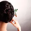 ヘアクリップモルコペラフラワーヘアピンスティックヴィンテージウッドチャイニーズスティックピン古代ヘアピン女性装飾品ヘッドジュエリー