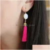 Bengelen kroonluchter nieuwe bohemie etnische stijl lange tassel oorbellen voor vrouwen mode natuurlijke abalone shell hanger oorring je dhgarden dhpj3