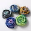 Sciarpe G8 50pcs Ombre Women Plain Bubble Chiffon Sciarpa Hijab Wrap Printe Scialli tinta unita Fascia Hijab Sciarpe / sciarpa