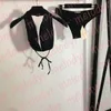 Projektant mody strojów kąpielowych seksowne stringi bikini set letnie kobiety litera kantarska