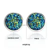 Stud Fashion imitacja Kamienne kolczyki kryształowe okrągłe gipsophila Druzy dla kobiet 16 kolorów biżuteria zaręczynowa dhgarden dhsbx