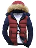 Men's Down 2023 Warm Winter Duck Jacket For Men Waterproof Fur Collar Parkas Hooded Coat High Quality Western Style Overcoat