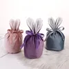 Ogłoszenie prezentowe Ear Ear Velvet Candy Prezenty Bag Bowknot Color Eggs Happy Easter Party Zapasy dla dzieci pakiet fawory