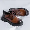 Patentleder mode Men Oxford schoenen Roodhoogte GROTE PLATFORM Men schoenen Mid Heel Men Lofers feestschoenen D2H46