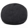 BERETS HT1852 MEN CAP HAT CLASSIC AMTURN WINTER VINTAGE FLAT BERET VARME IVY SBOY CASUAL EARFAP DAD FÖR 230509