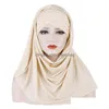 Шарфы Женщины Индия Шляпа мусульманская обмотка рак химио -бенн турбан упаковка шарф шарф echarpe voile femme musman drop доставка Fashi dhxg6