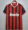 90 91 Retro Shirts Home Soccer Jersey 95 96 97 Gullit 01 02 03 12 14 15 Maldini Van Basten Football Kaka Inzaghi 06 07 Milan 2009 Pirlo Shevchenko Baggio AC Milans