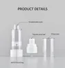 500pcs 15/30/50/80/100ml/120ml AS Airless Pump Bottles Press-Type Refillable Lotion Bottle Cosmetic Cream Containers Portable Travel Dispenser