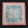 Mouchoir en coton imprimé pour femmes, magnifique grand mouchoir à fleurs, cinq Types de fleurs mélangés, 30x30cm, 1224283
