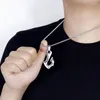 Chaînes 2023 Simple ancre titane acier collier pour hommes en acier inoxydable pendentif à la mode conception de niche clavicule chaîne mode ornement