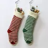 Sacs-cadeaux de bas de Noël en tricot de haute qualité personnalisés Décorations en tricot Chaussettes de Noël Grandes chaussettes décoratives