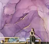 Wallpapers CJSIR Custom Po Art For Living Room Bedroom TV Background Purple Abstract Marble Wallpaper Wall Covering Decor