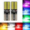 Neue 10X T10 Led-lampe Canbus 5W5 Auto W5W LED Signal Licht 12V 6000K Auto Keil Seite innen Dome Leselampen 4014 24SMD Weiß Rot