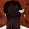 Saç Klipleri Yunnan Etnik Stil Emaye İşi Tavuskuşu Çubukları Eski Kostüm Hanfu Zarif Renkli Sır Temperamental Adım Sarsıntı