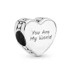 925 sterling silver charms for pandora jewelry beads Dangle Heart Be Magical You Are My World Girlfriend Bead
