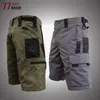 Shorts masculinos Verão Tactical Militar Tactical Multi-Pocket Calça de cinco pontos Male resistente a desgaste de desgaste de escalada ao ar livre Pant 230510