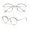 Óculos de sol Moda retro metal fullrim Frame Anti Blu Light Ultralight Reading Glasses Modern For Men Mulheres 1 1.5 2 2.5 3 3.5 4