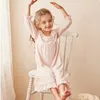 Pigiama Bambini Ragazza Lolita Dress Princess Sleepshirts Vintage Kid Ruffles Camicie da notte. Camicia da notte per bambini in stile cortese Lounge Sleepwear 230509